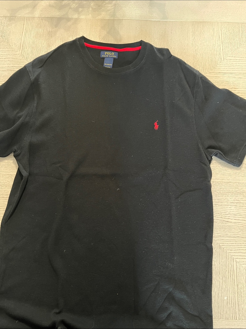 Polo by Ralph Lauren Black Short Sleeve Tee with Red Pony Logo